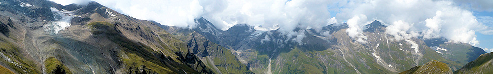 Aussicht von der Edelweißspitze am Großglockner